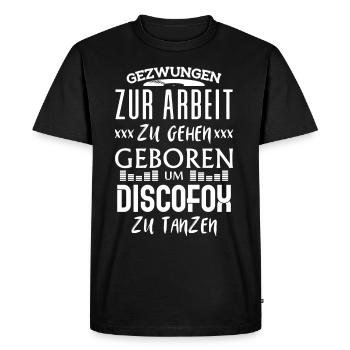 Discofox tanzen / Geschenk Tanzschule - Männer Premium Bio T-Shirt - Schwarz - Vorne - Nico (187cm)