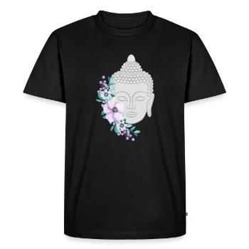Bouddha - T-shirt Premium bio Homme - noir - Devant - Nico (187cm)