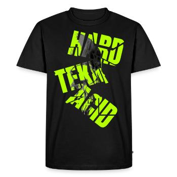 Hard Tekk Acid Neon Skull - T-shirt Premium bio Homme - noir - Devant - Nico (187cm)