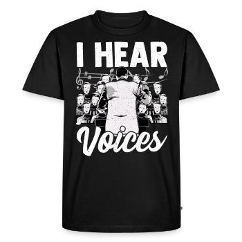 Choir I Hear Voices Choir Chef d'orchestre Chef d'orchestre - T-shirt Premium bio Homme - noir - Devant - Nico (187cm)