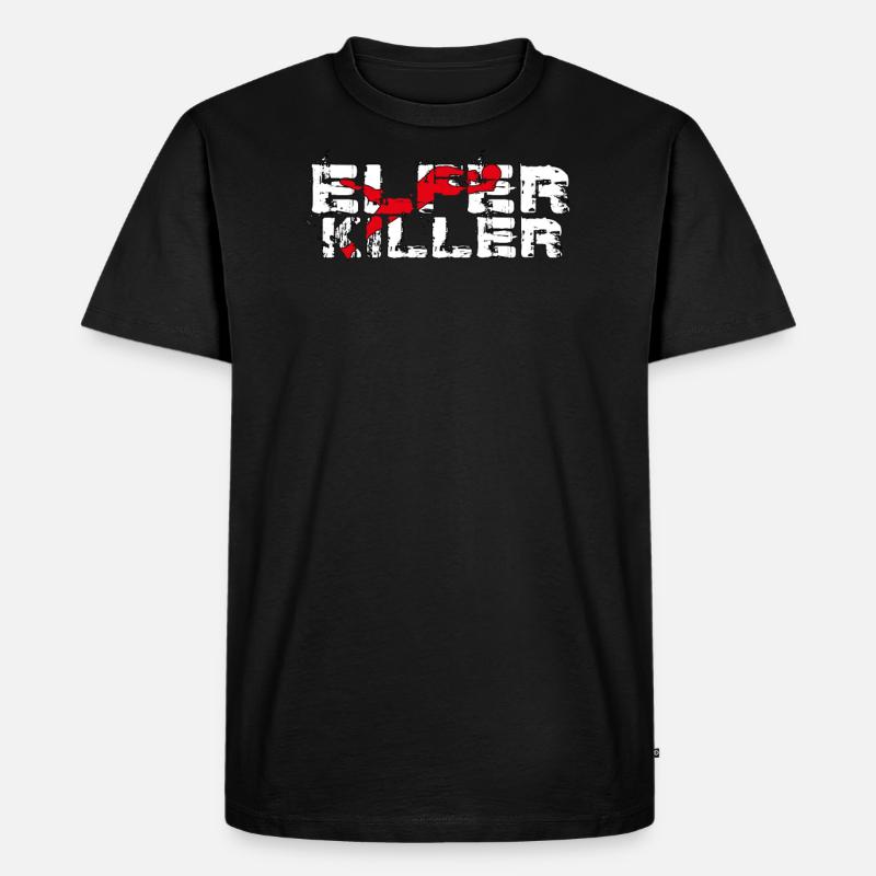 Elferkiller Torwart - Männer Premium Bio T-Shirt - Schwarz