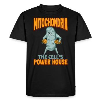 Cadeau de professeur de biologie cellulaire des mitochondries - T-shirt Premium bio Homme - noir - Devant - Nico (187cm)
