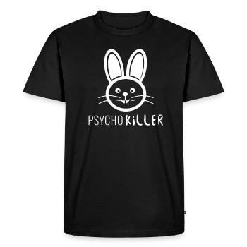 Funny Bunny Motic Psycho Killer - T-shirt Premium bio Homme - noir - Devant - Nico (187cm)