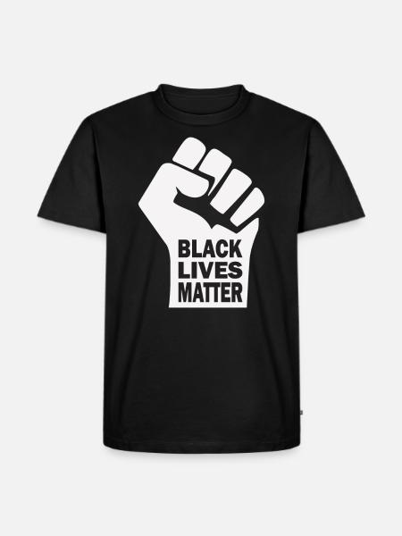 Black Lives Matter - Männer Premium Bio T-Shirt - Schwarz