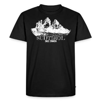 Tyrol du Sud Tirol Tiroler Zinnen Randonnée Dolomites - T-shirt Premium bio Homme - noir - Devant - Nico (187cm)