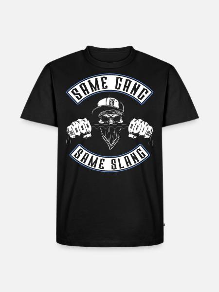 Mannheim 68 Slang Gang - Männer Premium Bio T-Shirt - Schwarz