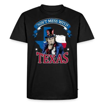 Don't Mess With Texas - Men's Premium Organic T-Shirt - black - Front - Nico (187cm)