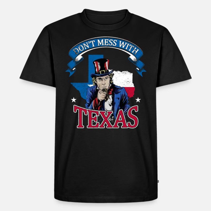 Don't Mess With Texas - Men's Premium Organic T-Shirt - black