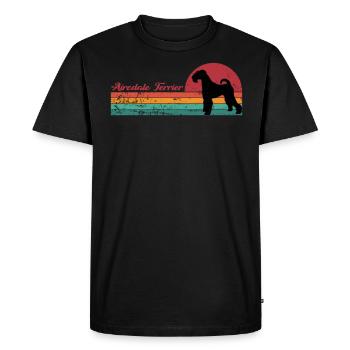 Airedale Terrier For Dog Lovers - Men's Premium Organic T-Shirt - black - Front - Nico (187cm)