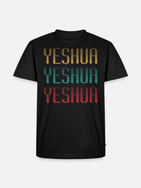 Jesus - Yeshua - Men's Premium Organic T-Shirt - black