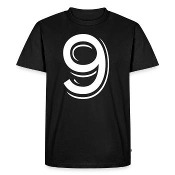 9 ans numéro maillot 9 t-shirt 9 - T-shirt Premium bio Homme - noir - Devant - Nico (187cm)