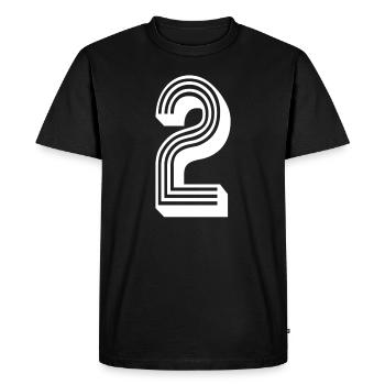 2 ans numéro maillot 2 T-shirt 2 - T-shirt Premium bio Homme - noir - Devant - Nico (187cm)