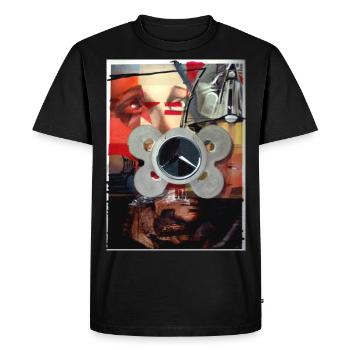 œuvre sans titre de massimiliano sbrescia - T-shirt Premium bio Homme - noir - Devant - Nico (187cm)