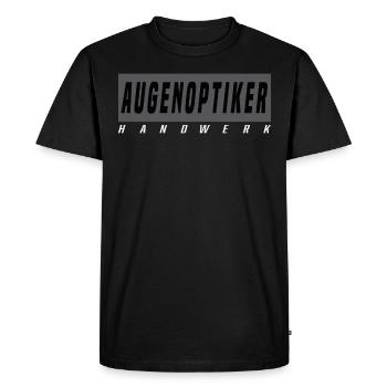 Augenoptiker T-Shirt - Männer Premium Bio T-Shirt - Schwarz - Vorne - Nico (187cm)