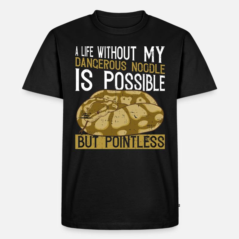 Banana Ballpython Königspython - T-shirt Premium bio Homme - noir