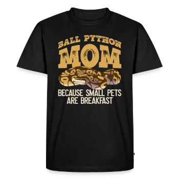 Ballpython Mutter Banana Königspython - Men's Premium Organic T-Shirt - black - Front - Nico (187cm)