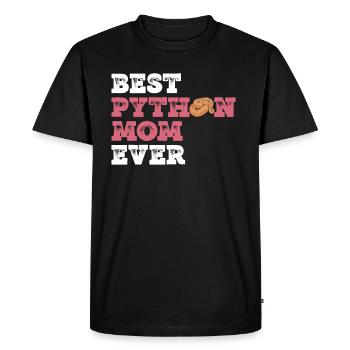 Königspython Mutter Banana Königspython Mama - Men's Premium Organic T-Shirt - black - Front - Nico (187cm)