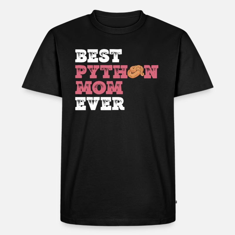 Königspython Mutter Banane Königspython Mama - Männer Premium Bio T-Shirt - Schwarz