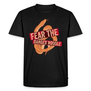 Banana Königspython Dangerous Noodle - Men's Premium Organic T-Shirt - black - Front - Nico (187cm)