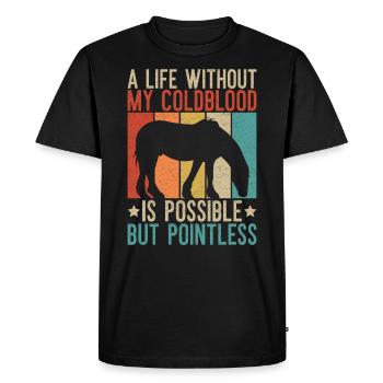 Clydesdale Rreiter Für Schottische Pferderas Pferd - T-shirt Premium bio Homme - noir - Devant - Nico (187cm)