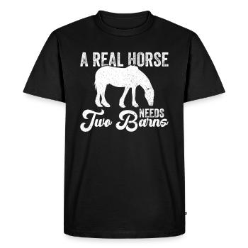 Clydesdale Schottisches Zugpferd - T-shirt Premium bio Homme - noir - Devant - Nico (187cm)