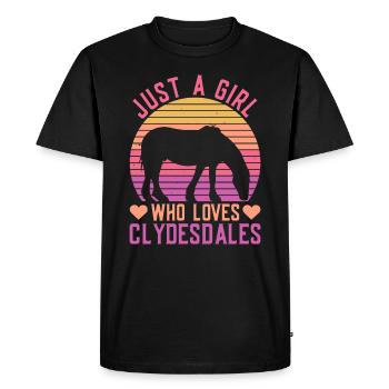 Clydesdale Riterin Mädchen - T-shirt Premium bio Homme - noir - Devant - Nico (187cm)