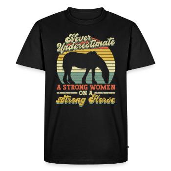 Clydesdale - T-shirt Premium bio Homme - noir - Devant - Nico (187cm)