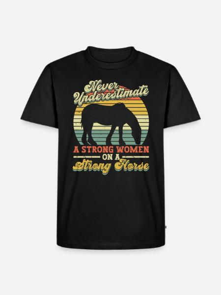 Clydesdale - Männer Premium Bio T-Shirt - Schwarz