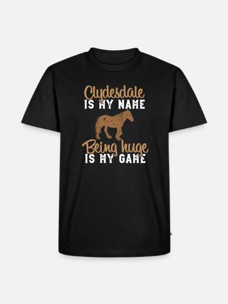 Clydesdale Und Zugpferdebesitzer - Men's Premium Organic T-Shirt - black