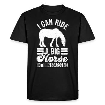 Clydesdale Reiter Für Zugpferdbesitzer - T-shirt Premium bio Homme - noir - Devant - Nico (187cm)