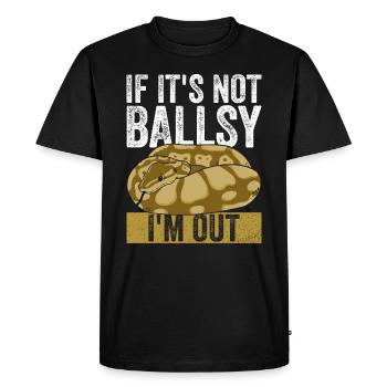 Königspython Liebhaber Banana Ball Python - Men's Premium Organic T-Shirt - black - Front - Nico (187cm)