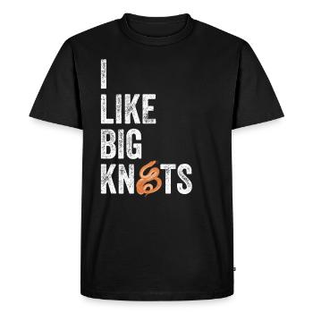 Königspython Ball Python - Men's Premium Organic T-Shirt - black - Front - Nico (187cm)