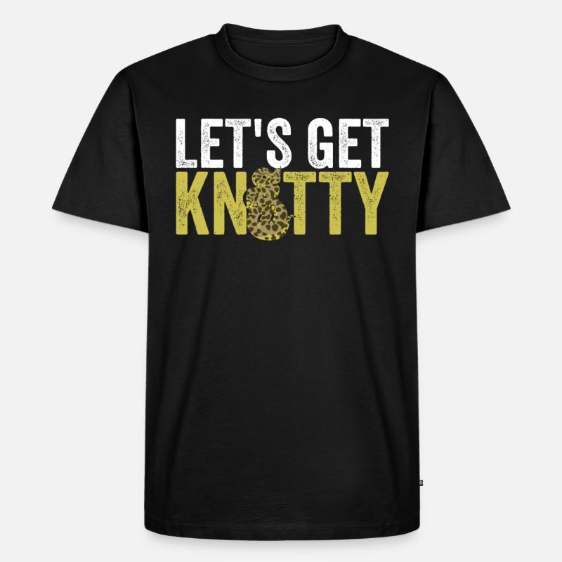 Königspython Bananenkugel Python - Männer Premium Bio T-Shirt - Schwarz