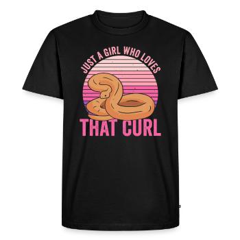 Königspython Mädchen Banana Ball Python Mädchen - Men's Premium Organic T-Shirt - black - Front - Nico (187cm)