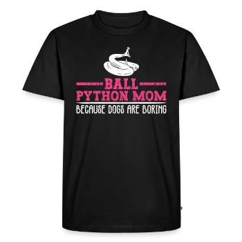 Königspython Mutter Königspython Banana Ball - Men's Premium Organic T-Shirt - black - Front - Nico (187cm)