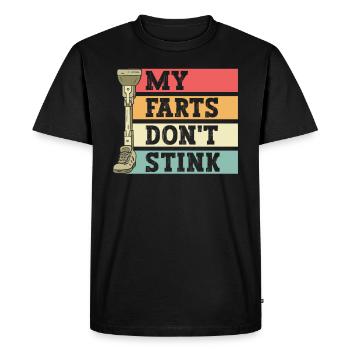 Beinprothese - Men's Premium Organic T-Shirt - black - Front - Nico (187cm)