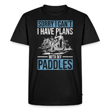 Drachenboot Paddeln Und Drachenboot - Men's Premium Organic T-Shirt - black - Front - Nico (187cm)