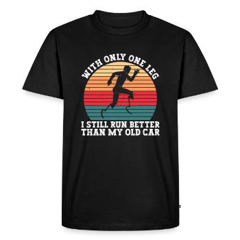 Beinprothese Und Bionisches Bein - Men's Premium Organic T-Shirt - black - Front - Nico (187cm)