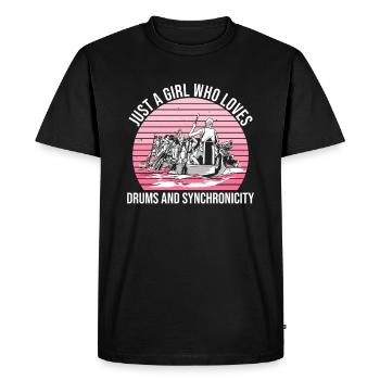 Drachenboot Mädchen - Men's Premium Organic T-Shirt - black - Front - Nico (187cm)
