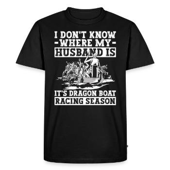 Drachenbootrennen Und Drachenboot - Men's Premium Organic T-Shirt - black - Front - Nico (187cm)