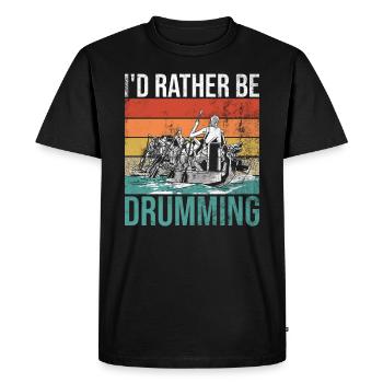 Drachenbootrennen Drachenboot Paddler - Men's Premium Organic T-Shirt - black - Front - Nico (187cm)