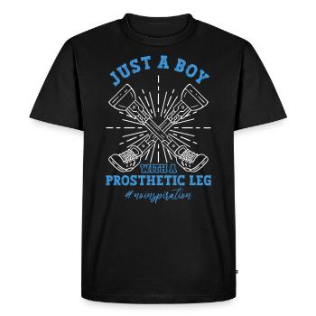 Rollstuhl Prothese Gliedmaßenamputation - Men's Premium Organic T-Shirt - black - Front - Nico (187cm)