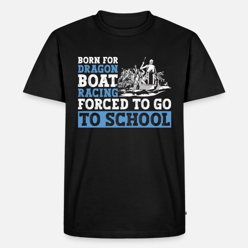 Drachen Boot Rennen Drachenboot - Männer Premium Bio T-Shirt - Schwarz