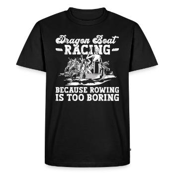 Drachenboot - T-shirt Premium bio Homme - noir - Devant - Nico (187cm)