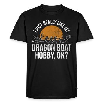 Chinesischer Bootsrennsport Und Drachenboot - Men's Premium Organic T-Shirt - black - Front - Nico (187cm)