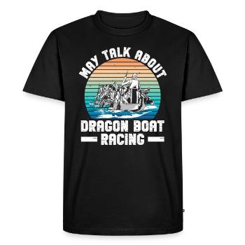 Drachenboot Und Drachenboottrainer - Men's Premium Organic T-Shirt - black - Front - Nico (187cm)