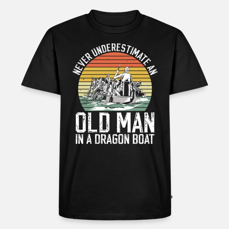 Drachenboot Opa Drachenbootrennen Papa - T-shirt Premium bio Homme - noir