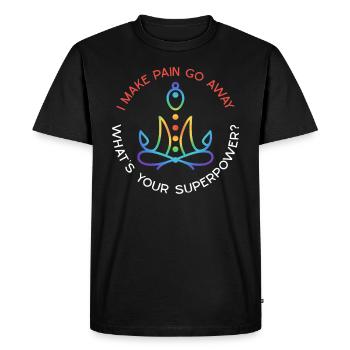 Reiki - T-shirt Premium bio Homme - noir - Devant - Nico (187cm)