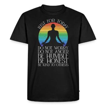 Reiki Praktizierende Und Ganzheitliches Reiki - T-shirt Premium bio Homme - noir - Devant - Nico (187cm)