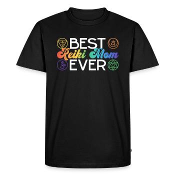 Mutter Reiki Meisterin Mutter - Men's Premium Organic T-Shirt - black - Front - Nico (187cm)